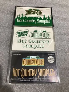 K102 Hot Country Music Sampler CASSETTE Compilation Lot x3 - Picture 1 of 6