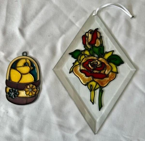 Stained Glass Bundle - Rose and Duck (2 pieces) - Picture 1 of 5