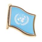 United Nations Flag Model Design Metal Lapel Pin Badge For Backpack Bag