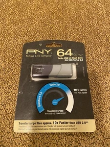 PNY Make life simple. 64GB/Go. Turbo USB 3.0 Flash Drive . - Picture 1 of 3