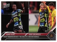 2023 Topps Now MLS Xande Silva Saba Lobjanidze Atlanta United Card 1st Goals 178