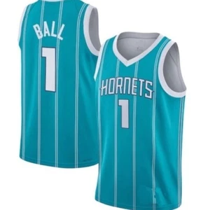Lamelo Ball #1 Hornets Blue Kids Youth On Court Replica Jersey - Picture 1 of 1