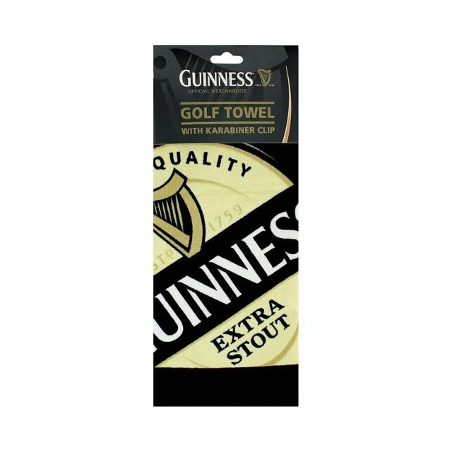 Guinness 100 % Baumwolle Golf Handtuch Offizielles Guinness Produkt