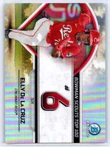 2023 Bowman #BTP-6 Elly De La Cruz Bowman Scouts Top 100 - Picture 1 of 2