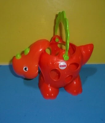 Fisher Price Spill A Saurus 2016 naranja dinosaurio cubo de juguete con mango DRF93  Foto 1 de 2