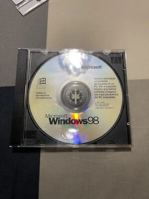 Microsoft Windows 98 Prima Edizione CD ROM Originale PC - Imagen 1 de 3