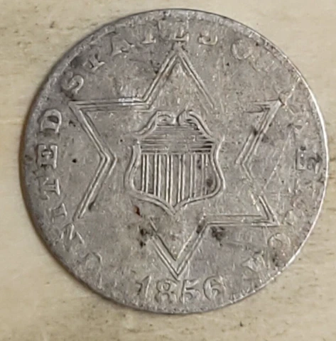 1856 three cent silver Cover