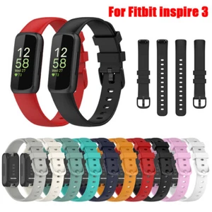 For Fitbit Inspire 3 Replacement Strap Watch Band Band Wrist Silicone Sport - Picture 1 of 21