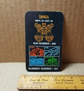 Vintage 1969 Creston Industries Nemo Astrolgy Game Libra Card  - Picture 1 of 5