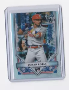 JOHAN ROJAS 2024 BOWMAN ESTERLINA REFRACTOR DE BÉISBOL PARALELO NOVATO-#'D/199 - Imagen 1 de 23