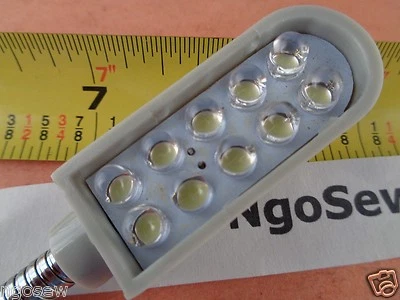 NGOSEW Dorm Computer Table Work Light Lamp 10 LED Magnetic Base Goose Neck Extra Bright