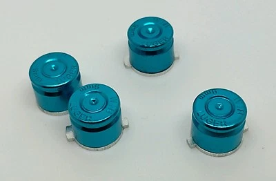 Botones bala azul aluminio metal 9 mm para mando Sony PS4 PS3 Foto 1 de 3
