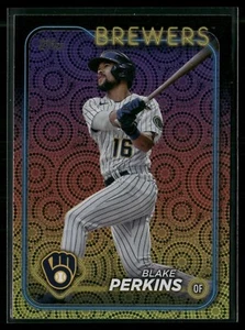 2024 Topps vacaciones de verano #663 Blake Perkins Milwaukee Brewers - Imagen 1 de 2