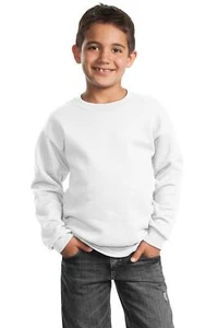 Port & Company PC90Y Youth Long Sleeve Core Fleece Crew Neck Stylish Sweatshirt - Picture 1 of 20