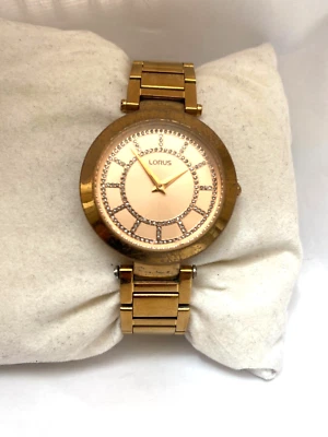 Lorus Womens Quartz Gold Plated Bracelet Watch Y120-X053 - image 1 of 4