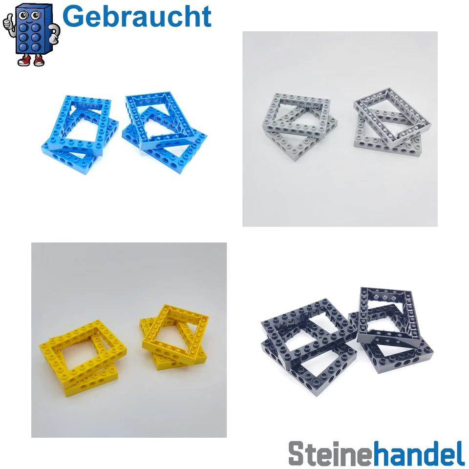 LEGO® Technic Rahmen Lochbalken 6x8 mit offener Mitte 4 Stück ( 32532 ) - Bild 1 von 1