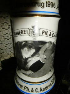 Bierkrug PH. & C. Andres Kirn Brauerei 1996  Jahreskrug Krug Sammlerkrug 1219 - Bild 1 von 5