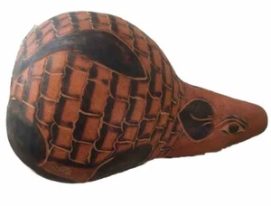 Hand Carved Gourd Art Armadillo Peruvian Folk Art Vintage - Picture 1 of 1