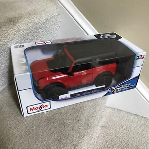 NEU 1:18 Maisto 2021 Ford Bronco Wildtrak Special Edition RACE RED ext Color Neu in OVP - Bild 1 von 2