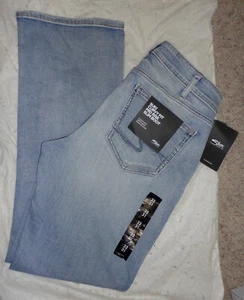 SILVER Womens SUKI CURVY-FIT SLIM MID BOOT-CUT INDIGO JEANS~Size 33 X 31~NEW - Picture 1 of 4