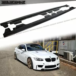 FRP w/ Carbon Fiber 2 Side Pair Lips For 08-13 BMW E90 E92 E93 M3 Stock Bumper - Picture 1 of 3