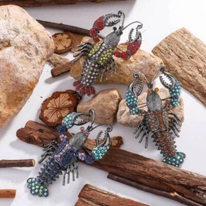 Broches de langosta estilo vintage alfileres traje masculino abrigo corsé accesorios joyería - Imagen 1 de 9