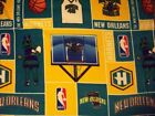 Hornets New Orleans NBA Basketball Licensed Fleece Fabric OOP