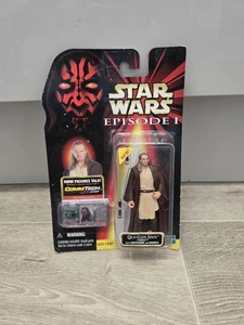 Figura CommTech 1999 Qui-Gon Jinn (Naboo) Star Wars Episodio 1 sellada como nueva - Imagen 1 de 2