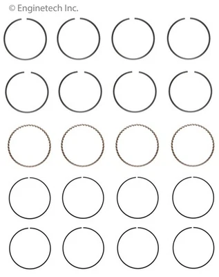 Комплект поршневых колец для 87-96 Ford Mercury Escort EXP Lynx Tracer R82134-.50 - Изображение 1 из 4