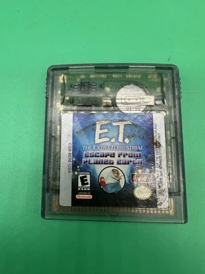 1998 E.T. Extra Terrestrial Escape Planet Earth Nintendo GameBoy Color Cartridge - Image 1 of 3