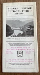 Vintage 1930 Brochure of the Natural Bridge, National Forest & Adjacent Areas VA - Picture 1 of 4