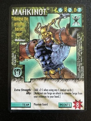 Wildstorms CCG Mahkinot Card Rare Brett Booth Phantom Guard Image DC Comics - Image 1 of 2