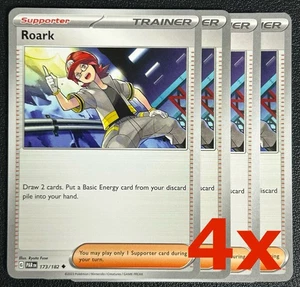 4x Roark 173/182 x4 Paradoxe Rift Jeu Pokemon TCG - Photo 1/1