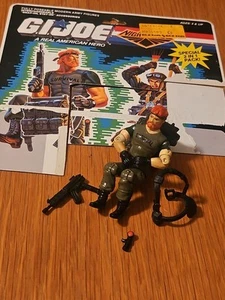 1988 Vintage G.I. GI Joe 3.75 ARAH Night Force Outback DOUBLE Card  - Picture 1 of 11