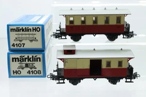 H0 Märklin 4107 4108 Lokalbahnwagen Gepäckwagen Personenwagen AC OVP N104 - Picture 1 of 4
