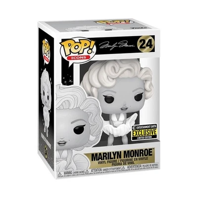 Funko Pop Icons Marilyn Monroe (Black & White) 24 Exclusive Vaulted New - Image 1 of 3
