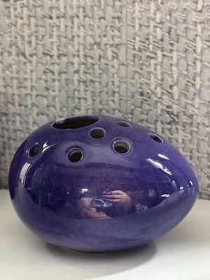 Goebel Ei Blumenstecker Blumenei Osterei Lila / Blau VG54 von 1967 ca. 8cm - Bild 1 von 4