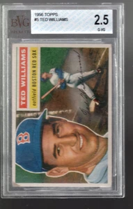 SLA53- 1956 Topps #5A Ted Williams GB - BVG G/Vg (2.5) - Picture 1 of 2