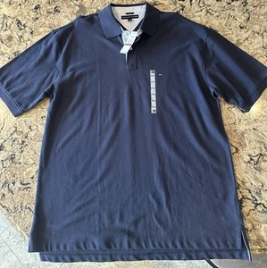 Tommy Hilfiger Polo Shirt XXL Navy Blue Short Sleeve 2X new NWT - Picture 1 of 9