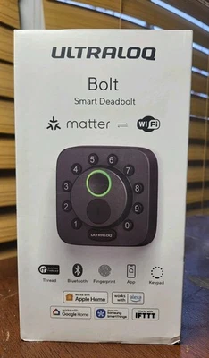 Cerradura inteligente ULTRALOQ Bolt moderna UUL-BOLT-BK Foto 1 de 4