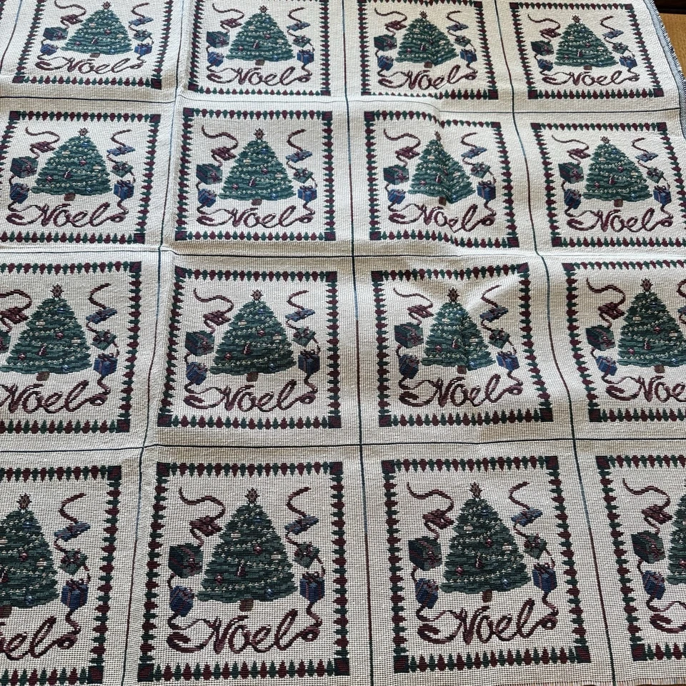 Christmas Tapestry Christmas Fabric /Pillow /Stocking / Cushion Panels 1 Yard - Image 1 of 4