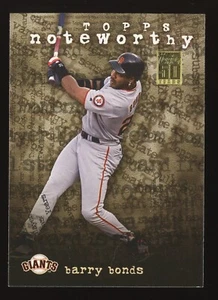 2001 Topps Noteworthy #TN7 Barry Bonds! *PWE* - Bild 1 von 2