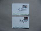 COOK ISLANDS, 2x cover FDC 1978-79  Coins flowers birds