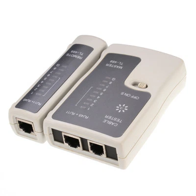 TL-468 Network Telephone Cable Tester RJ11 RJ45 Cat5 Cat6 UTP Coax LAN Ethernet  - Image 1 of 4