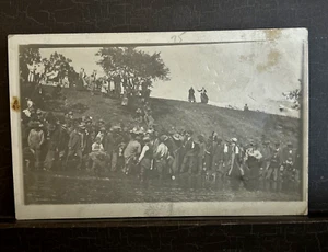 AZO RPPC Postkarte Fluss oder Seenland Taufe 1918 unbespielt mit Schrift - Bild 1 von 5