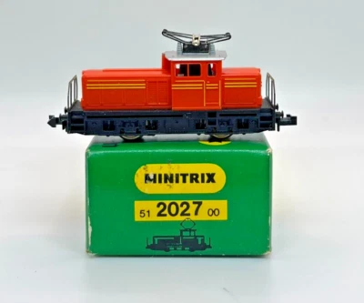 N Scale Minitrix 51 2027 0-4-0 Orange Locomotive Original Box - Image 1 of 4
