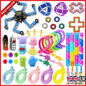 🔴1-100 piezas Misterioso Alivio del Estrés Fidget Sensorial Niños Juguetes Conjunto Push Pop🔴 - Imagen 1 de 5