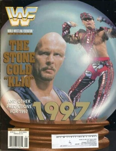 STONE COLD STEVE AUSTIN/SHAWN MICHAELS WWF Wrestling Magazine January 1997 - Picture 1 of 1