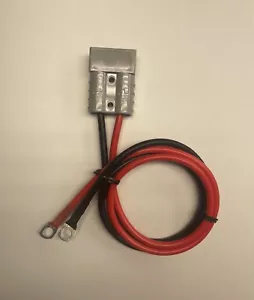 50A Para Anderson Enchufe Gris Con 100Cm Silicona 10Awg Wier Y Terminal 5/16" - Imagen 1 de 1