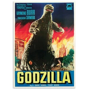 Godzilla 20x28 Vintage Monster Movie Poster, Reproduction Wall Decor Art - Picture 1 of 4